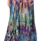 Sakkas Ester Womens Simple  Boho Maxi Full circle Tie-dye Skirt with Elastic Waist