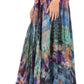 Sakkas Ester Womens Simple  Boho Maxi Full circle Tie-dye Skirt with Elastic Waist