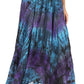 Sakkas Ester Womens Simple  Boho Maxi Full circle Tie-dye Skirt with Elastic Waist