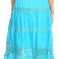 Sakkas Kezia Women's Bohemian Gypsy Casual Midi  Skirt A line Lace & Embroidery