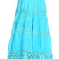 Sakkas Kezia Women's Bohemian Gypsy Casual Midi  Skirt A line Lace & Embroidery
