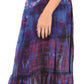 Sakkas Antonia Women's Skirt Tie Dye Boho Elastic Waist Adjustable Embroidery