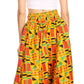 Sakkas Ami Women's Maxi Long African Ankara Print Skirt Pockets & Elastic Waist