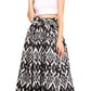 Sakkas Ami Women's Maxi Long African Ankara Print Skirt Pockets & Elastic Waist