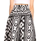 Sakkas Ami Women's Maxi Long African Ankara Print Skirt Pockets & Elastic Waist