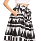 Sakkas Ami Women's Maxi Long African Ankara Print Skirt Pockets & Elastic Waist
