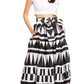 Sakkas Ami Women's Maxi Long African Ankara Print Skirt Pockets & Elastic Waist