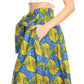 Sakkas Ami Women's Maxi Long African Ankara Print Skirt Pockets & Elastic Waist