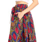 Sakkas Ami Women's Maxi Long African Ankara Print Skirt Pockets & Elastic Waist