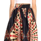 Sakkas Ami Women's Maxi Long African Ankara Print Skirt Pockets & Elastic Waist