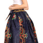 Sakkas Ami Women's Maxi Long African Ankara Print Skirt Pockets & Elastic Waist