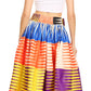 Sakkas Ami Women's Maxi Long African Ankara Print Skirt Pockets & Elastic Waist