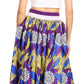 Sakkas Ami Women's Maxi Long African Ankara Print Skirt Pockets & Elastic Waist