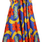 Sakkas Ami Women's Maxi Long African Ankara Print Skirt Pockets & Elastic Waist