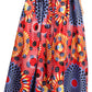 Sakkas Ami Women's Maxi Long African Ankara Print Skirt Pockets & Elastic Waist