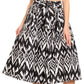 Sakkas Ama Women's Vintage Circle African Ankara Print Midi Skirt with Pockets