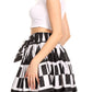 Sakkas Ama Women's Vintage Circle African Ankara Print Midi Skirt with Pockets