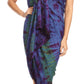 Sakkas Lygia Women's Summer Floral Print Sarong Swimsuit Cover up Beach Wrap Skirt