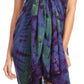 Sakkas Lygia Women's Summer Floral Print Sarong Swimsuit Cover up Beach Wrap Skirt