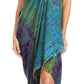 Sakkas Lygia Women's Summer Floral Print Sarong Swimsuit Cover up Beach Wrap Skirt