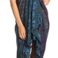 Sakkas Lygia Women's Summer Floral Print Sarong Swimsuit Cover up Beach Wrap Skirt