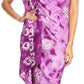 Sakkas Lygia Women's Summer Floral Print Sarong Swimsuit Cover up Beach Wrap Skirt
