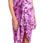 Sakkas Lygia Women's Summer Floral Print Sarong Swimsuit Cover up Beach Wrap Skirt