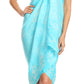 Sakkas Lygia Women's Summer Floral Print Sarong Swimsuit Cover up Beach Wrap Skirt