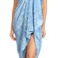 Sakkas Lygia Women's Summer Floral Print Sarong Swimsuit Cover up Beach Wrap Skirt