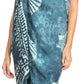 Sakkas Lygia Women's Summer Floral Print Sarong Swimsuit Cover up Beach Wrap Skirt