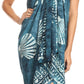 Sakkas Lygia Women's Summer Floral Print Sarong Swimsuit Cover up Beach Wrap Skirt