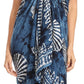 Sakkas Lygia Women's Summer Floral Print Sarong Swimsuit Cover up Beach Wrap Skirt