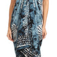 Sakkas Lygia Women's Summer Floral Print Sarong Swimsuit Cover up Beach Wrap Skirt