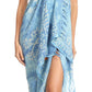 Sakkas Lygia Women's Summer Floral Print Sarong Swimsuit Cover up Beach Wrap Skirt