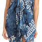 Sakkas Lygia Women's Summer Floral Print Sarong Swimsuit Cover up Beach Wrap Skirt