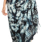 Sakkas Lygia Women's Summer Floral Print Sarong Swimsuit Cover up Beach Wrap Skirt