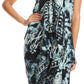 Sakkas Lygia Women's Summer Floral Print Sarong Swimsuit Cover up Beach Wrap Skirt