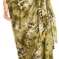 Sakkas Lygia Women's Summer Floral Print Sarong Swimsuit Cover up Beach Wrap Skirt