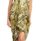 Sakkas Lygia Women's Summer Floral Print Sarong Swimsuit Cover up Beach Wrap Skirt