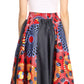 Sakkas Elif Women's Long Maxi African Ankara Print Skirt Elastic Waist & Pockets