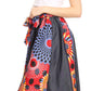 Sakkas Elif Women's Long Maxi African Ankara Print Skirt Elastic Waist & Pockets