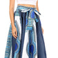 Sakkas Elif Women's Long Maxi African Ankara Print Skirt Elastic Waist & Pockets