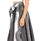 Sakkas Elif Women's Long Maxi African Ankara Print Skirt Elastic Waist & Pockets