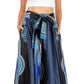 Sakkas Elif Women's Long Maxi African Ankara Print Skirt Elastic Waist & Pockets