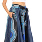 Sakkas Elif Women's Long Maxi African Ankara Print Skirt Elastic Waist & Pockets