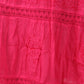 Sakkas Solid Embroidered Gypsy Bohemian Mid Length Cotton Skirt