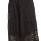 Sakkas Celeste Boho Lace Skirt with Elastic Waistband