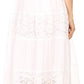 Sakkas Celeste Boho Lace Skirt with Elastic Waistband