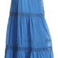 Sakkas Takara Maxi Broomstick Cascading  Peasant Skirt with Elastic Waist