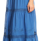 Sakkas Takara Maxi Broomstick Cascading  Peasant Skirt with Elastic Waist